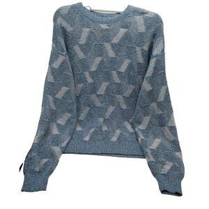 JT Beckett Men’s Size XL Blue Geometric Pullover Sweater